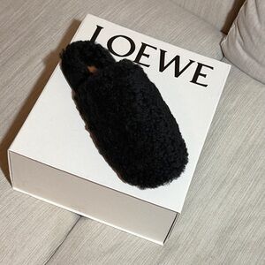 Loewe Men's Cozy Black Slippers